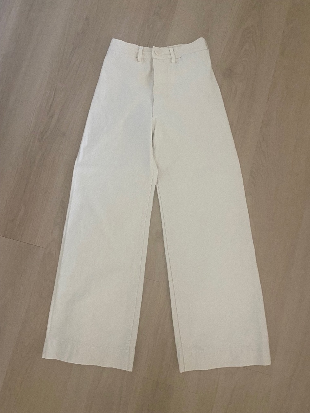 Jesse Kamm Wide Leg Sailor Jeans Cream Denim 0